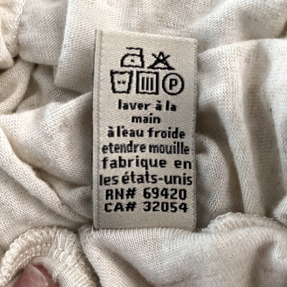 NWOT the PODOLLS Beige Space Dyed Front Seamed Draped Blouse🤍🤍🤍 - Picture 10 of 10